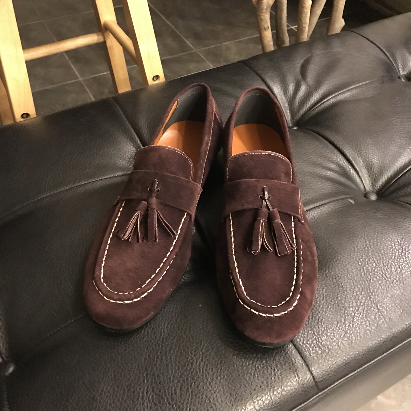 Veras suede tassel leather loafer Casual design Da