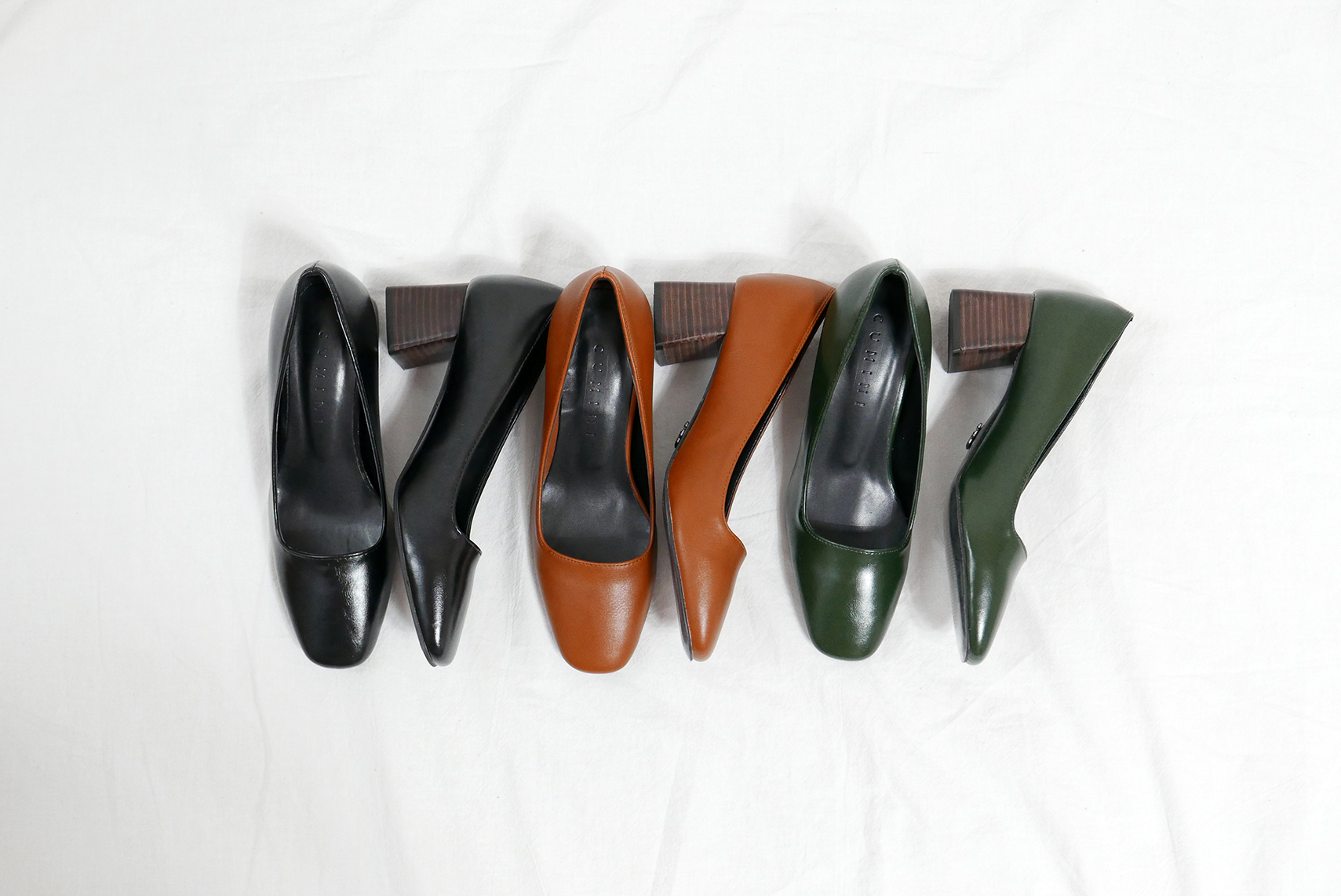 Middle-Heel Pumps Wood-heeled Shoes Bent Girls 20&