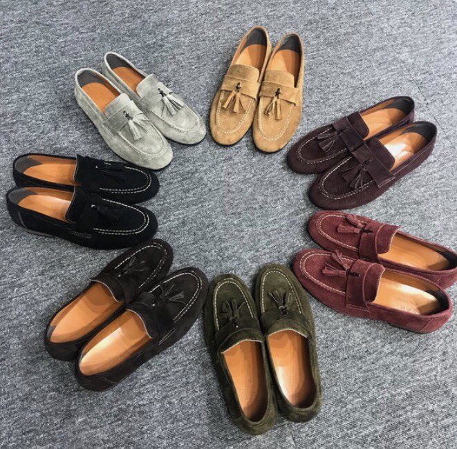 Veras suede tassel leather loafer Casual design Da