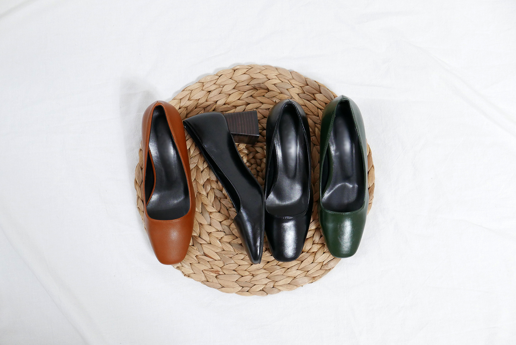 Middle-Heel Pumps Wood-heeled Shoes Bent Girls 20&