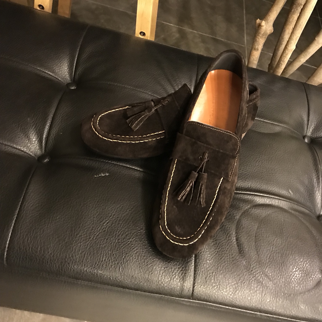 Veras suede tassel leather loafer Casual design Da