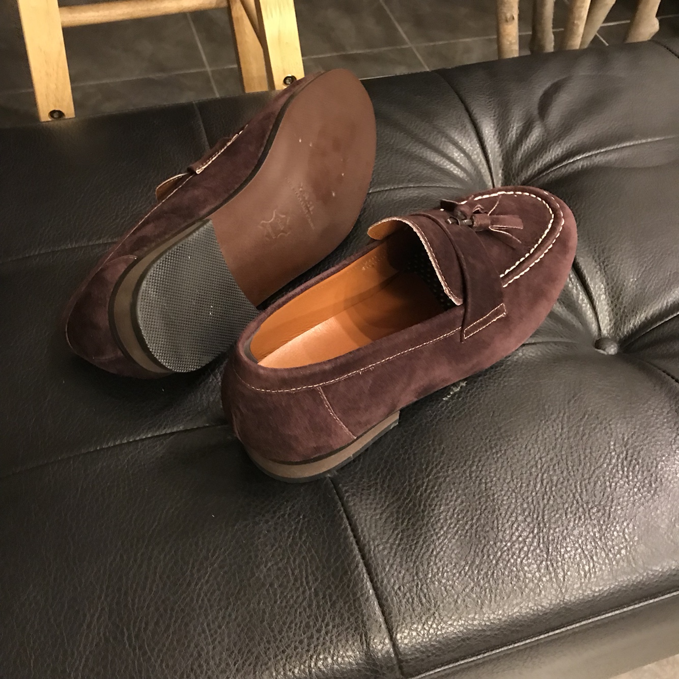 Veras suede tassel leather loafer Casual design Da