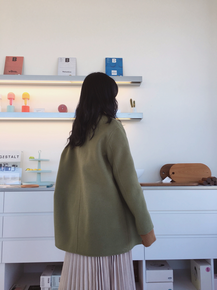 Autumn Suede Flare Pleated Long Skirt _ SOMMY MONT