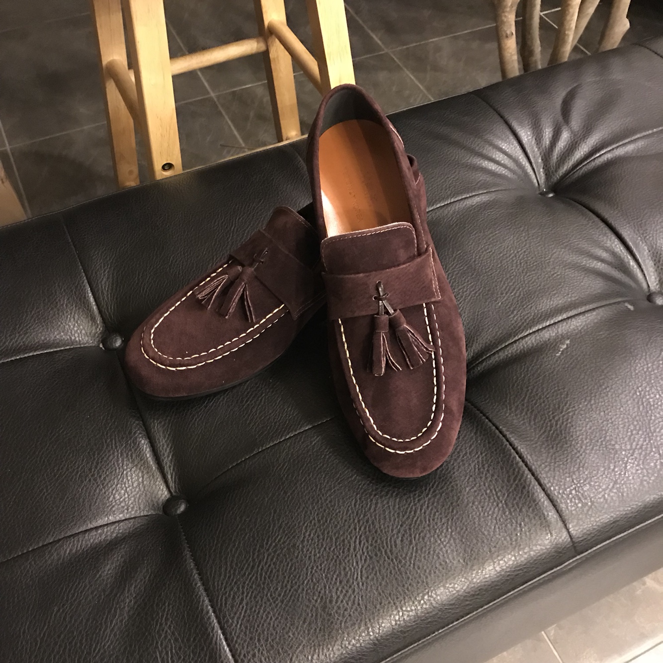 Veras suede tassel leather loafer Casual design Da