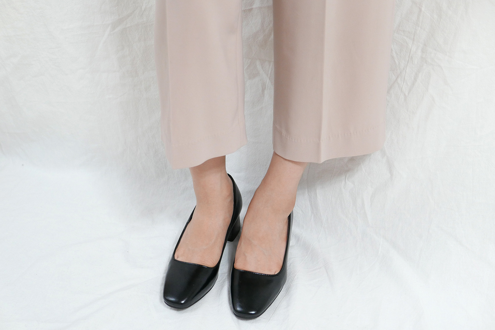 Middle-Heel Pumps Wood-heeled Shoes Bent Girls 20&