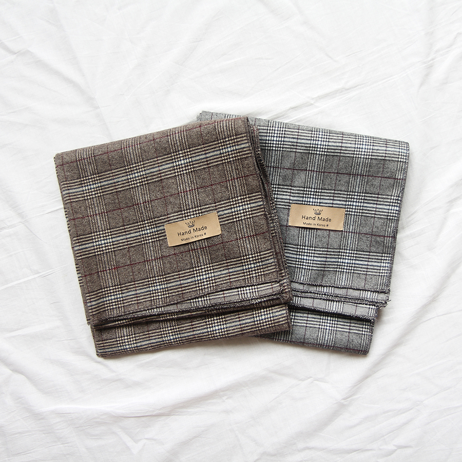 Unisex Couple Fall Winter Check Muffler 2Color Han