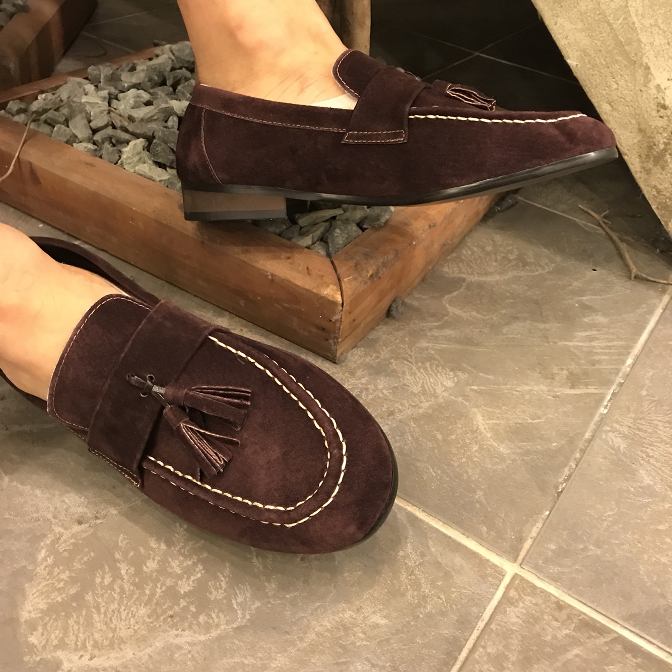 Veras suede tassel leather loafer Casual design Da