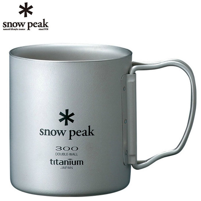 Snow Peak Titanium Double Mug 300FH MG-052FHR