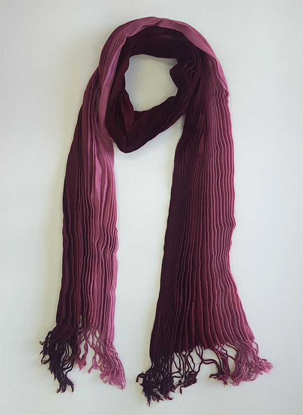 Gradation wrinkle knit muffler Unique wool autumn 