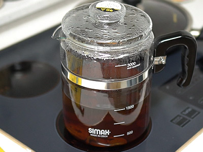 Shimax heat-resistant glass hot water pot 3L kettl