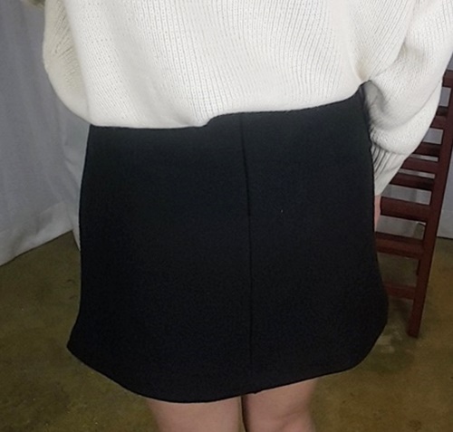 Planning handmade mini-skirt Blacktop girl h lint 