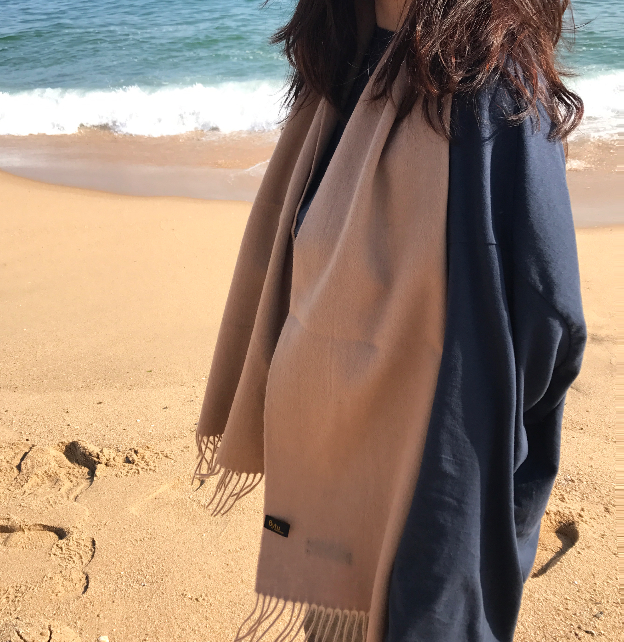 Wool muffler wool 100 simple winter shawl Women