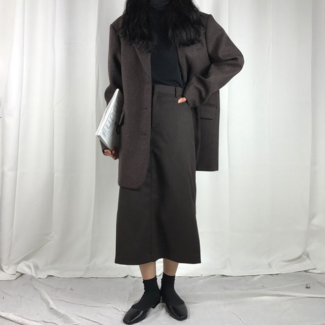Long skirt skirt woman autumn winter skirt coordin