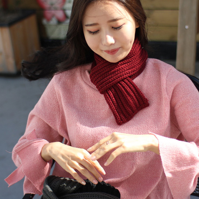 Knitted Shawl Winter Petit Scarf Fall Men Women