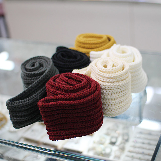Knitted Shawl Winter Petit Scarf Fall Men Women