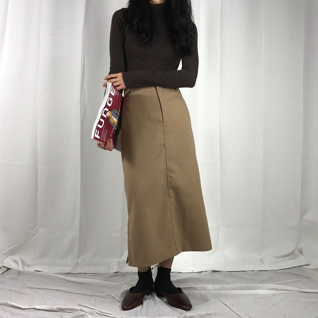 Long skirt skirt woman autumn winter skirt coordin