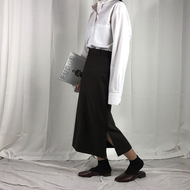 Long skirt skirt woman autumn winter skirt coordin