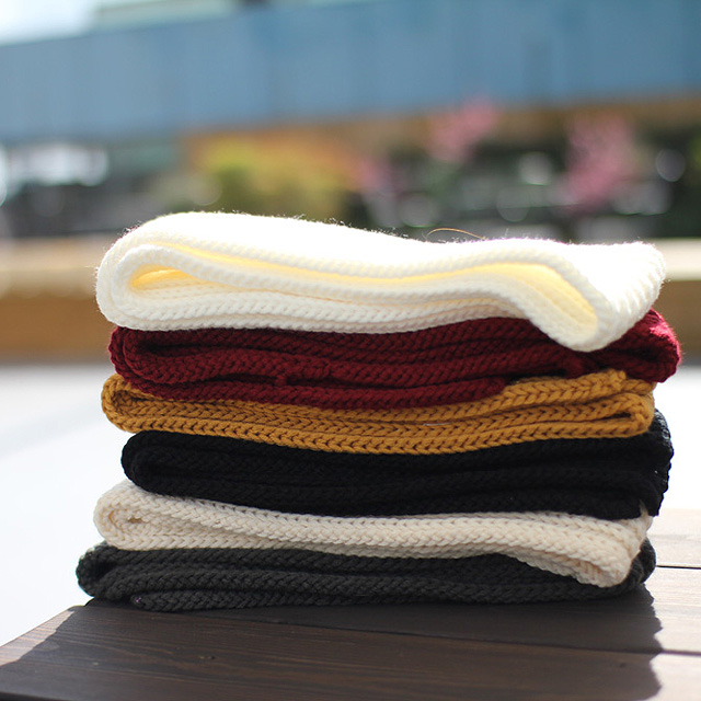 Knitted Shawl Winter Petit Scarf Fall Men Women