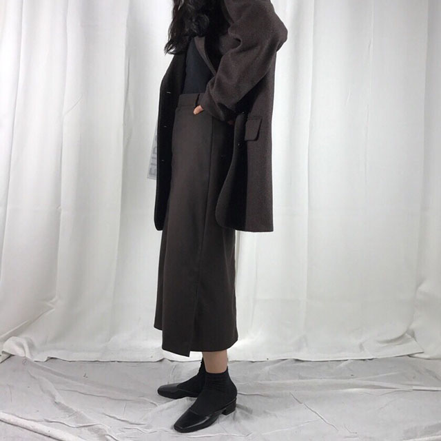 Long skirt skirt woman autumn winter skirt coordin