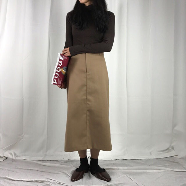 Long skirt skirt woman autumn winter skirt coordin
