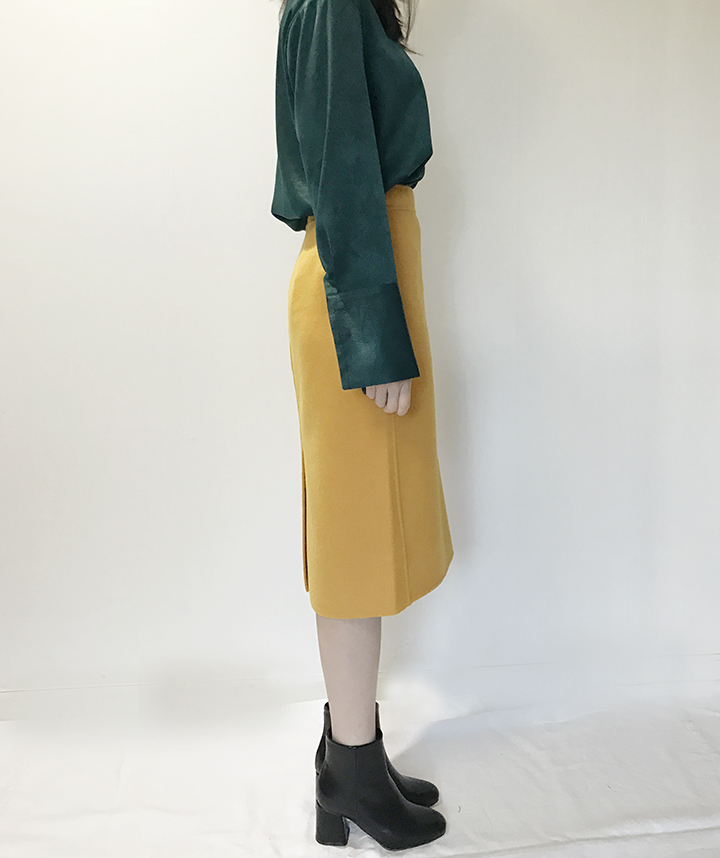 Handmade skirts H line Office look Office work Loo