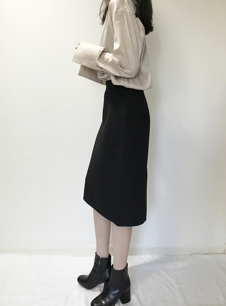 Handmade skirts H line Office look Office work Loo