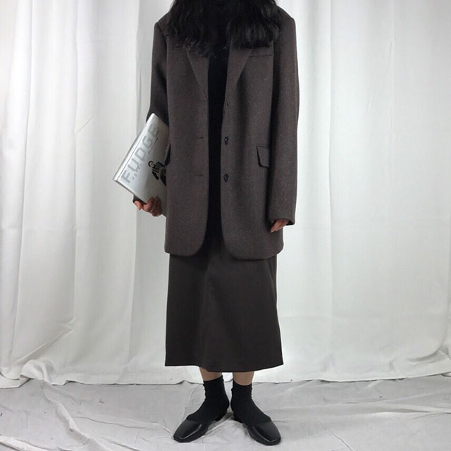 Long skirt skirt woman autumn winter skirt coordin