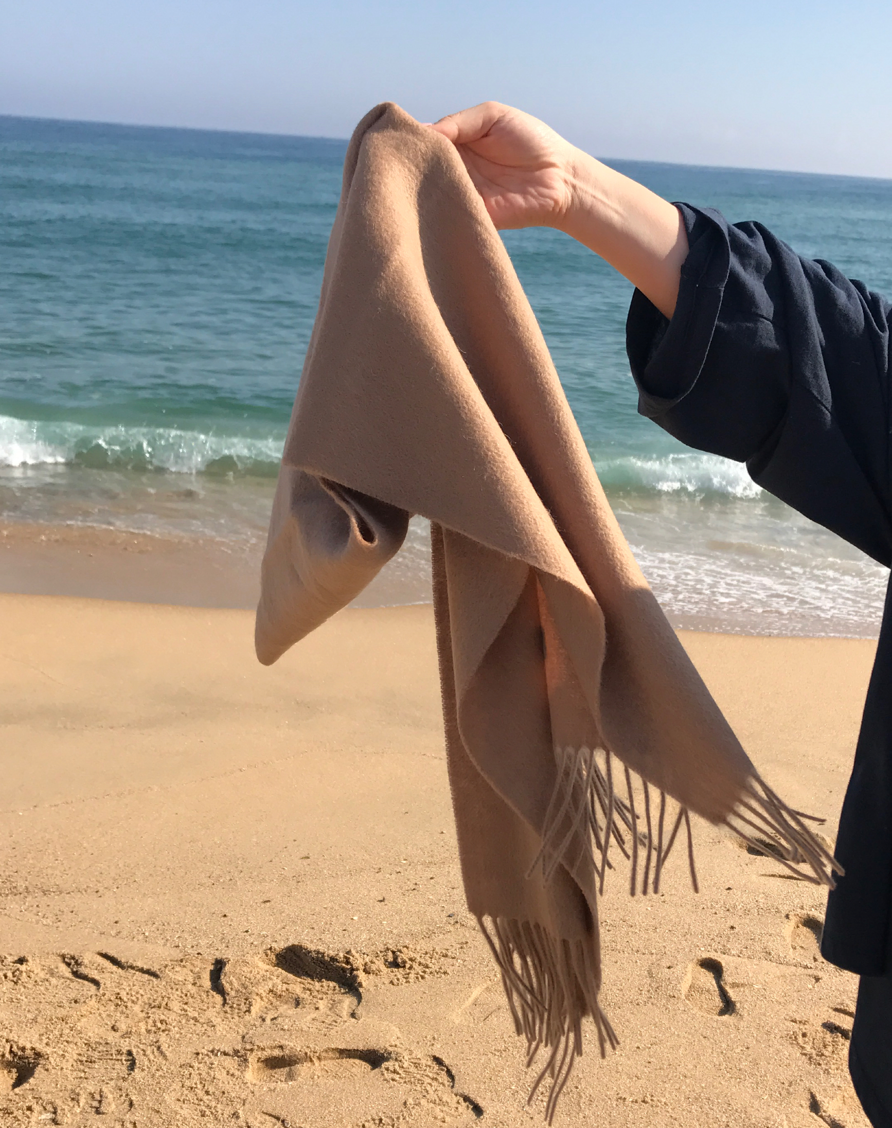 Wool muffler wool 100 simple winter shawl Women