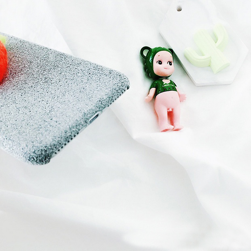 Carrots iPhone 8 case plus strap card embroidery p