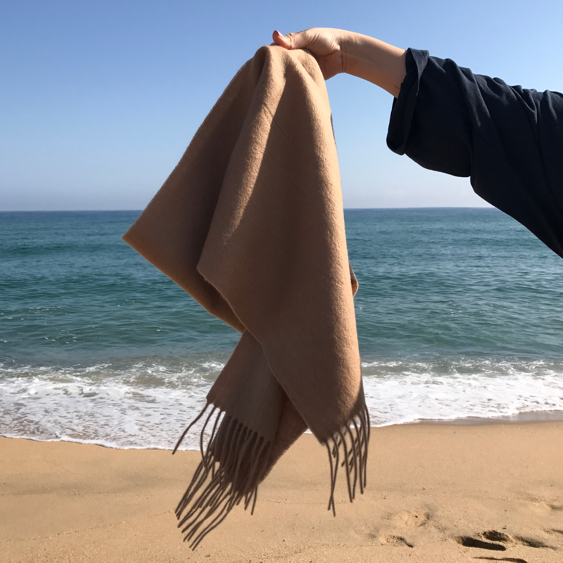 Wool muffler wool 100 simple winter shawl Women