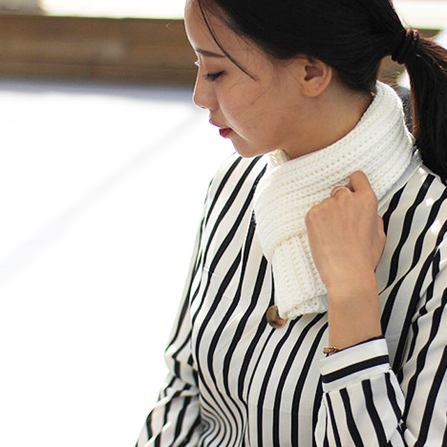 Knitted Shawl Winter Petit Scarf Fall Men Women