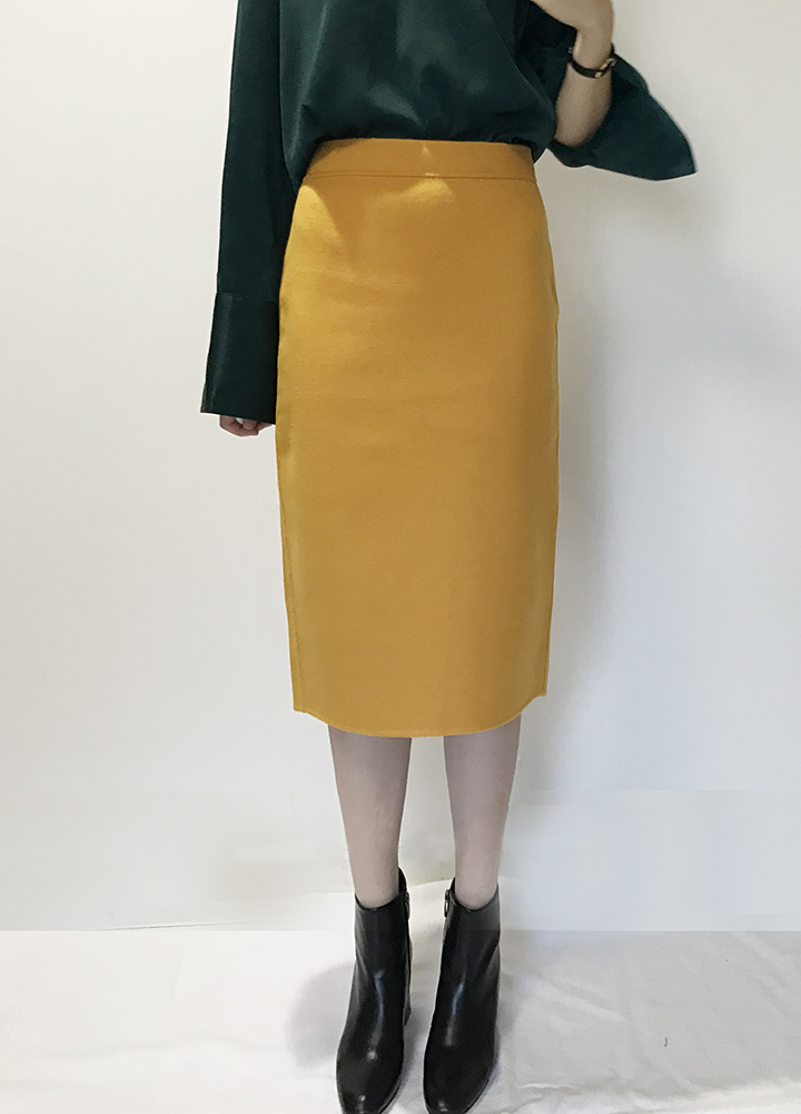 Handmade skirts H line Office look Office work Loo