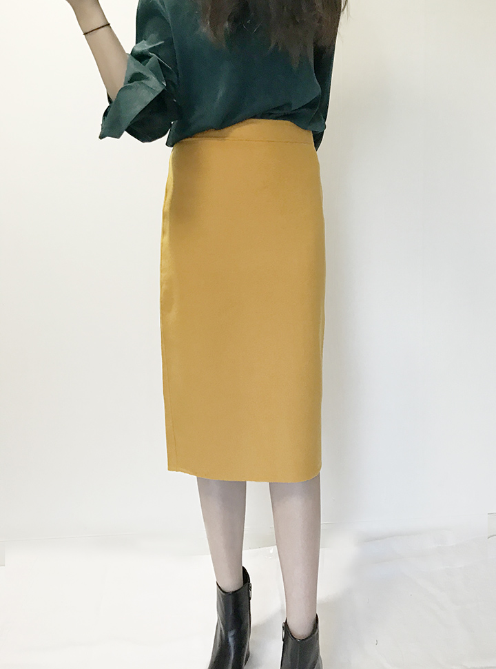 Handmade skirts H line Office look Office work Loo