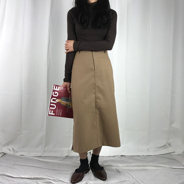 Long skirt skirt woman autumn winter skirt coordin