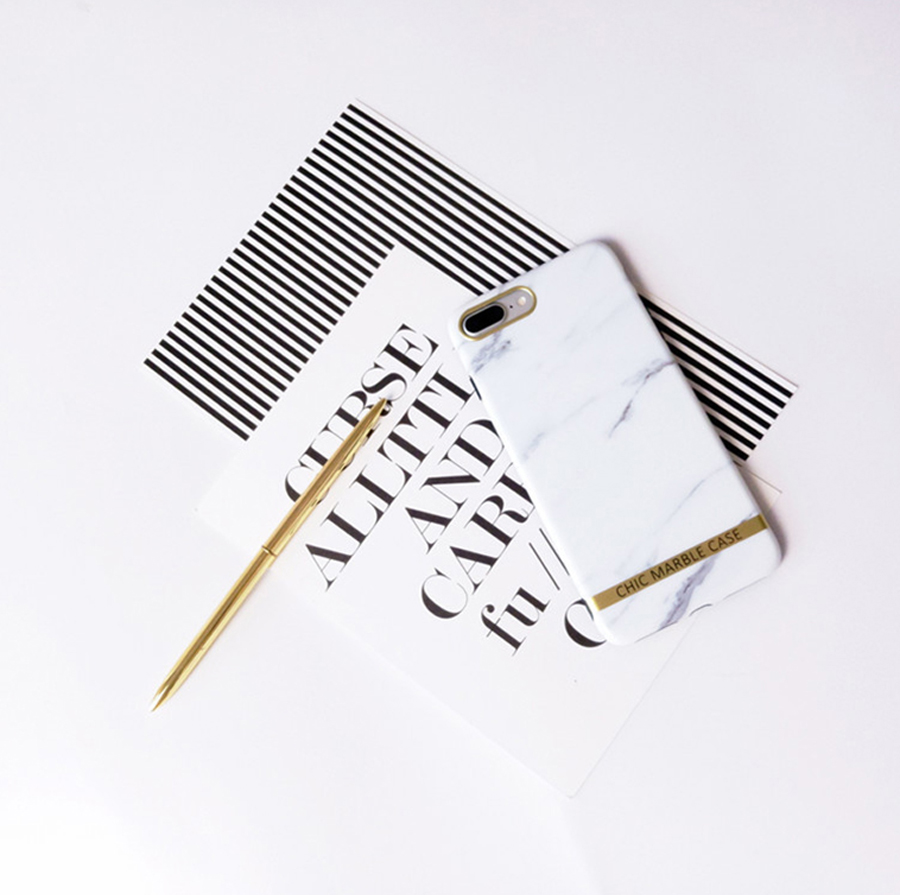 Gold Label Marble iPhone X Case Unusual 7 Plus Cel