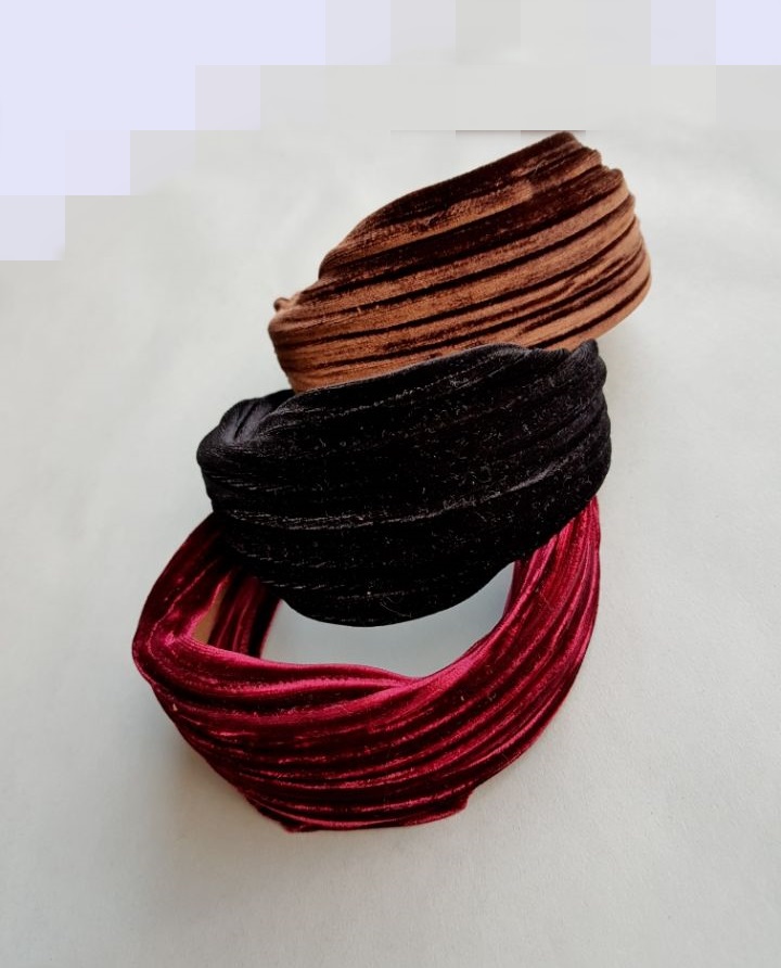 Hair Accessories Velor Wrinkle Hair Band 4colors W