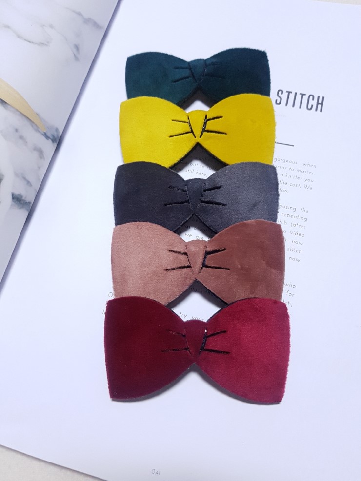 Hair Accessories Suede Ribbon Pin Corduroy Velvet 