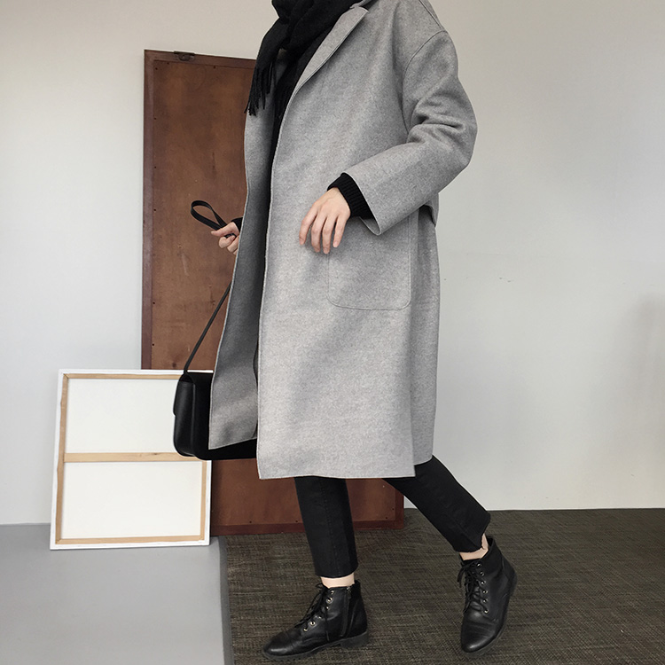 Korea Jeans Pants Matte Black Date Coated Jean Gir