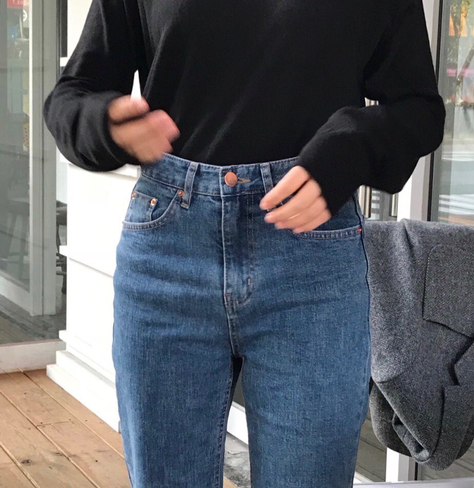 Korea Jeans Pants Mood Denim Vegetable Pants Duty 