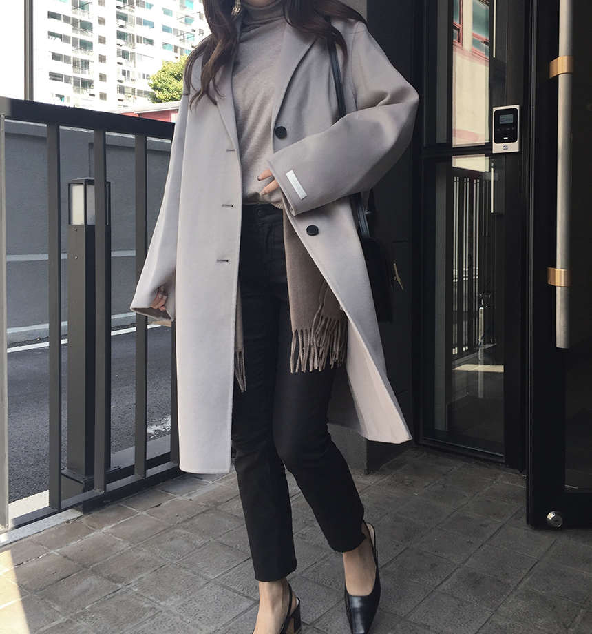 Korea Jeans Pants Matte Black Date Coated Jean Gir