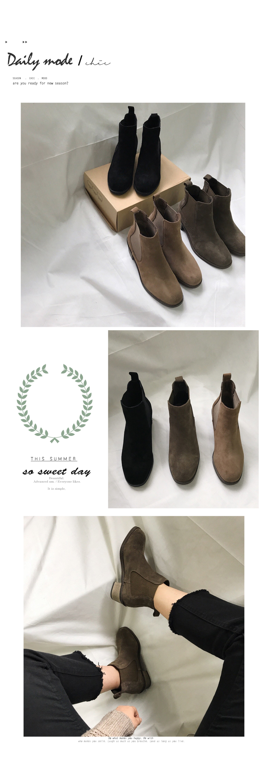 Free shipping imported leather ankle boots handmad