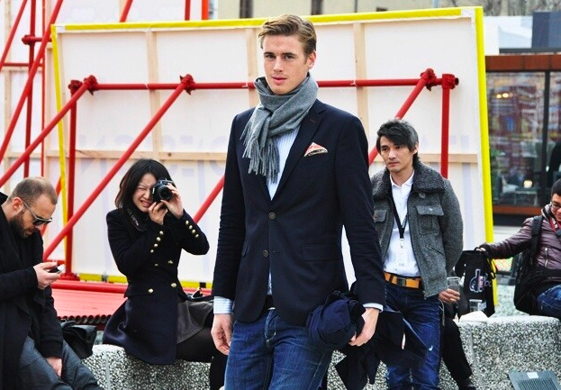 Premium Cashmere 80 muffler gift wrapping unisex p