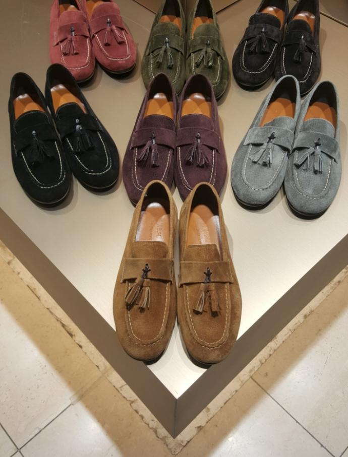 Suede loafers handmade men sneakers sneakers tasse