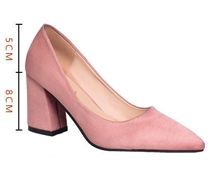 Stiletto Tongue Middle Hill 8cm Women 20s Fall Sho