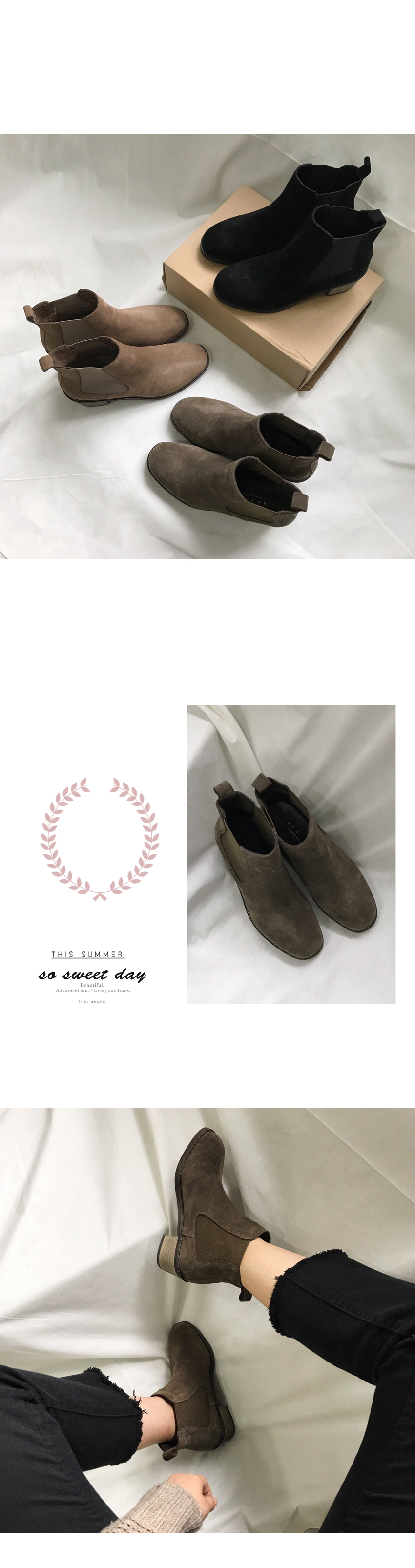 Free shipping imported leather ankle boots handmad