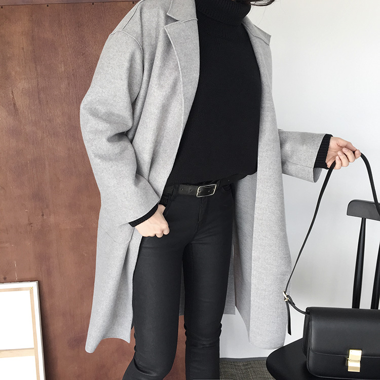 Korea Jeans Pants Matte Black Date Coated Jean Gir