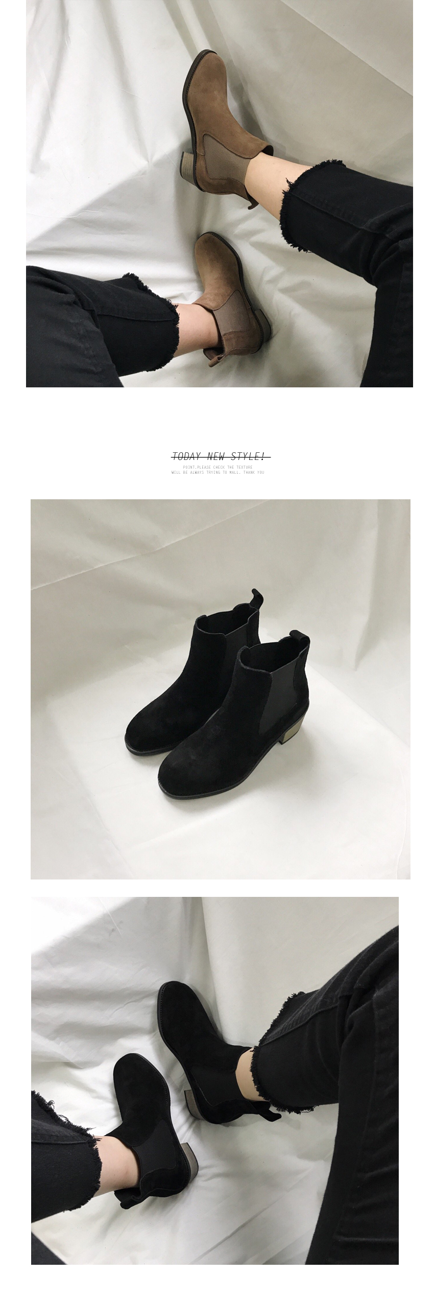 Free shipping imported leather ankle boots handmad