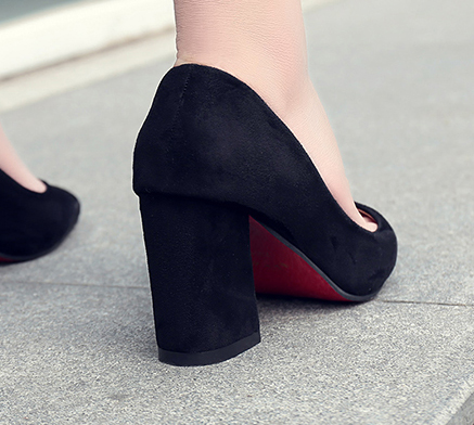 Stiletto Tongue Middle Hill 8cm Women 20s Fall Sho