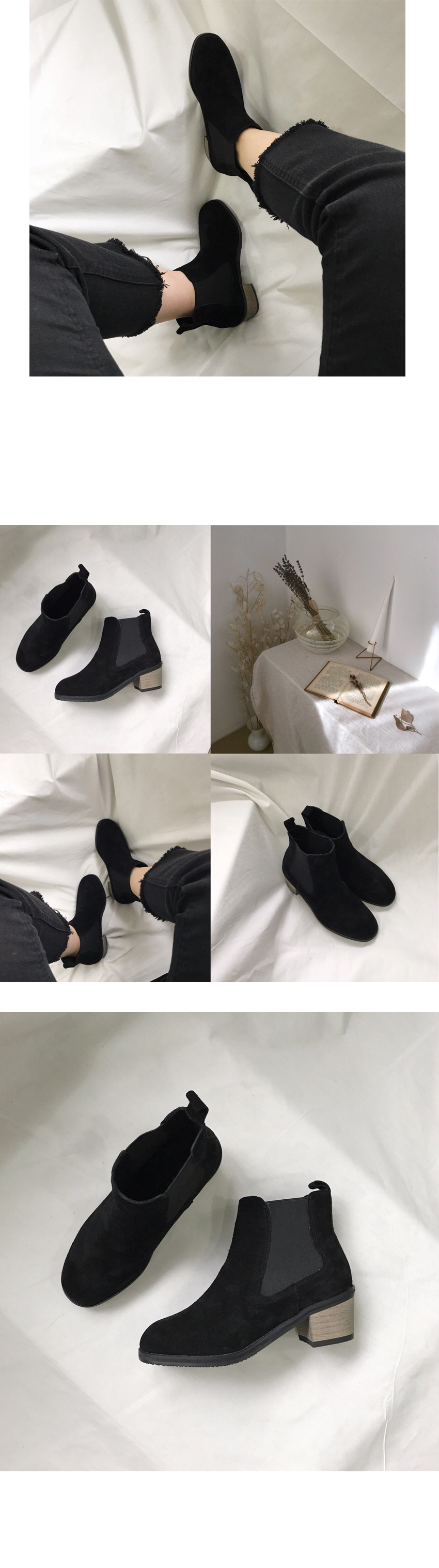 Free shipping imported leather ankle boots handmad