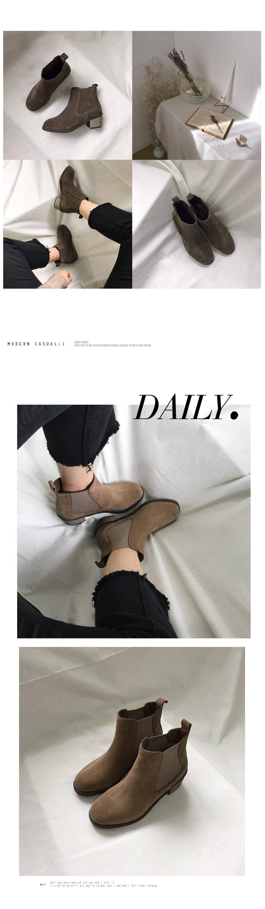 Free shipping imported leather ankle boots handmad